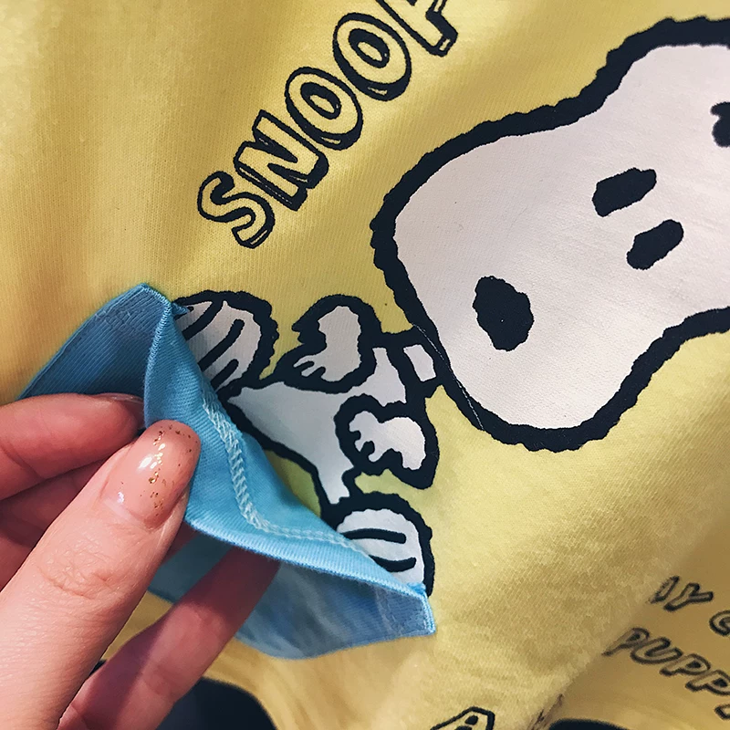 Nuby, Snoopy, детская мультяшная футболка, базовая осенняя рубашка, западный стиль, коллекция 2021