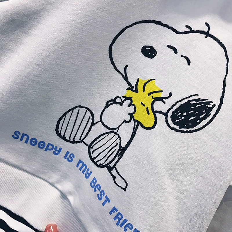 Nuby, snoopy, детский свитшот для мужчин и женщин, комплект, осень с длинными рукавами, западный стиль