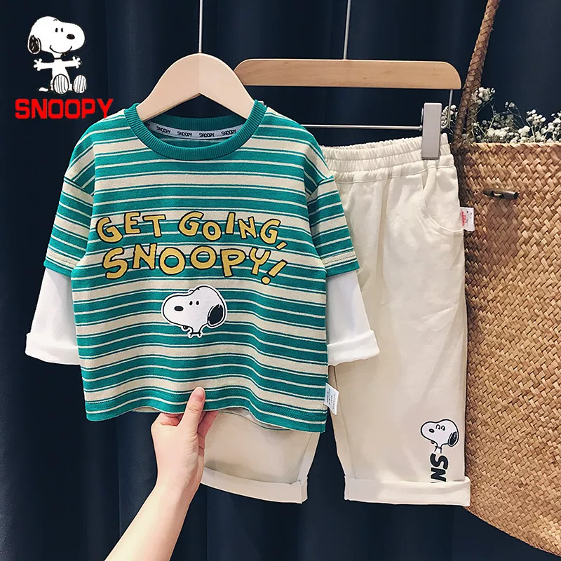 Nuby, Snoopy, детский базовый комфортный осенний длинный рукав, коллекция 2023 года