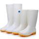 Food factory white water shoes, non-slip and wear-resistant, men's and women's medium and high-top workshop work rain boots, long-tube sanitary rain boots, rubber shoes
