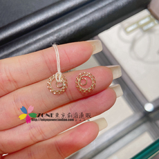 Серьги 日本代购 agete 20冬 希望腾飞 几何石英