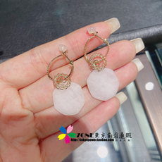 Серьги 日本代购 agete 20冬 希望腾飞 几何石英