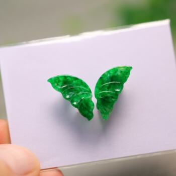 Myanmar natural a-grade jade butterfly wings