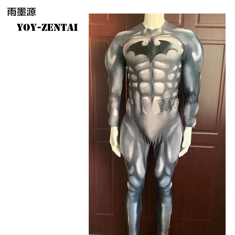 (NM main store) Rain ink source Batman COS clothing rubber LOGO full body muscles
