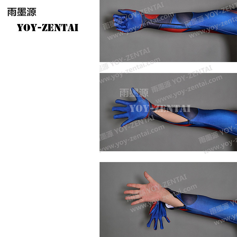 NM rain ink source cos clothing attached arm zipper calf zipper easy to reach handcuff shoes