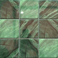 97 керамический большой цветок зеленый A05