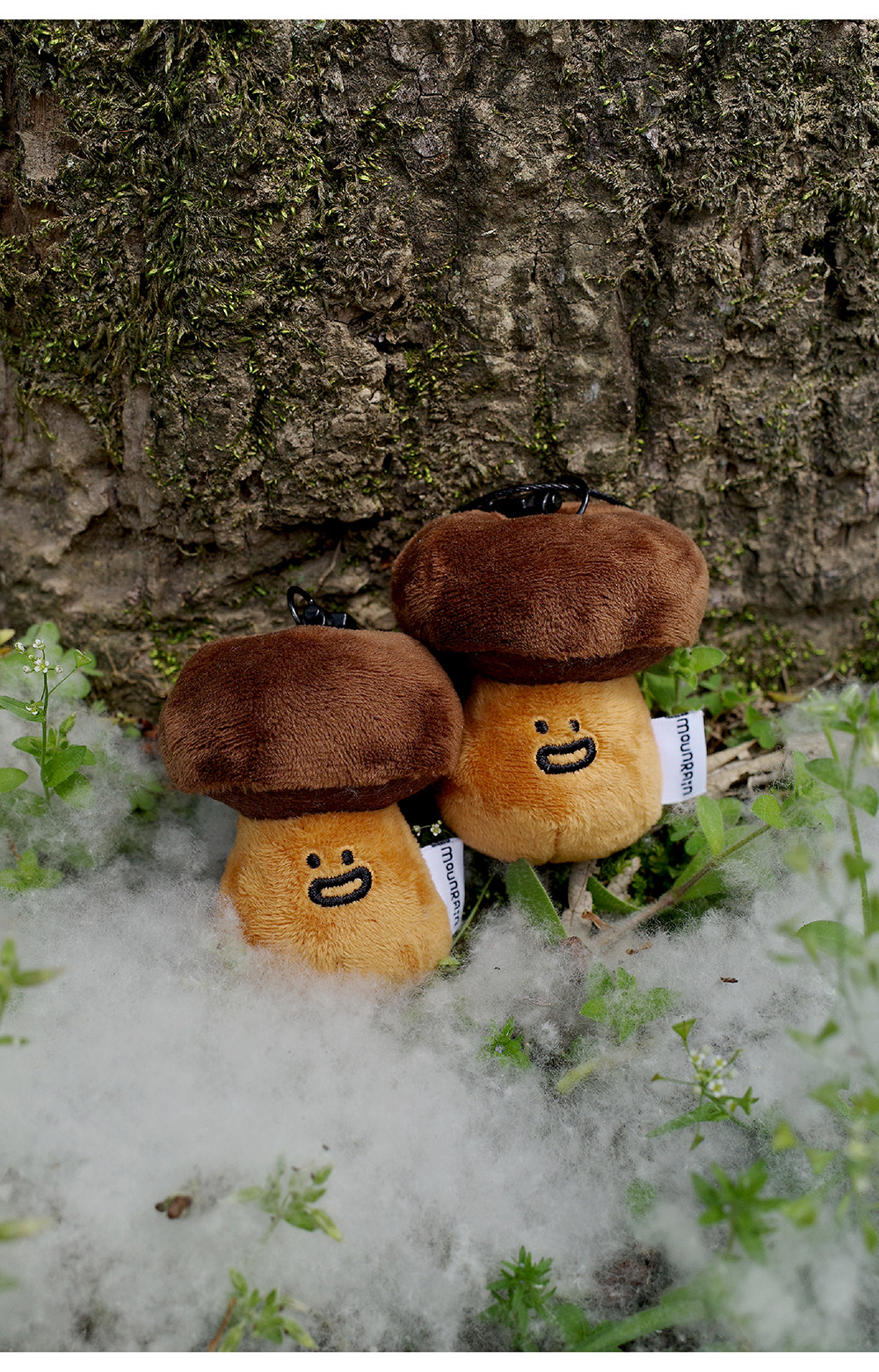 雨過山オリジナル ポルチーニ茸のふわふわチャーム かわいいきのこ型