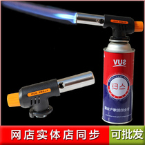High temperature blowtorch butane gas liquefied gas spray gun portable pig hair flame spray gun head barbecue igniter welding gun nozzle