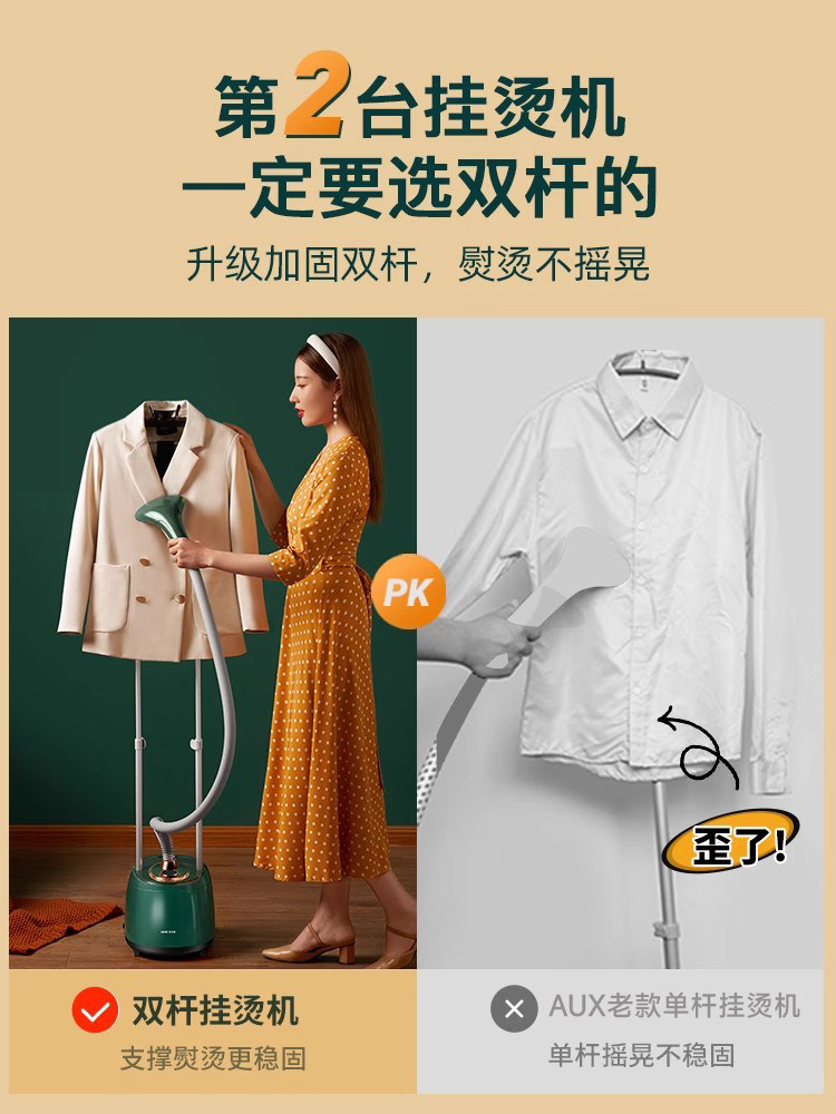 Oaks Garment Steamer, Small Handheld Steam Iron for Home Use, Clothes Steamer, Electric Iron, Vertical Iron