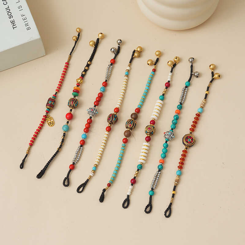 Hand-Woven Nepalese Tibetan-Style Bracelet, Retro Exotic Ethnic Style Niche Design Bracelet, New Chinese-Style Accessories for Women
