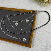 2022 new waist chain accessories ladies love chain belt decoration with skirt sweater jeans metal chain