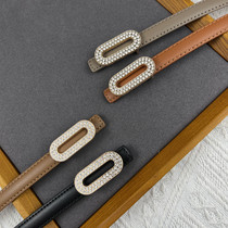 Small belt womens leather casual all-match jeans belt decoration with skirt suit sweater thin girdle ins