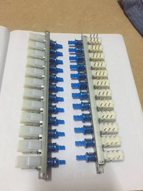 Japan Alps 6-Pin 2-Knife 12-Bit Key Switch Double Interactive Button Self-Locking Interlocking Connection New