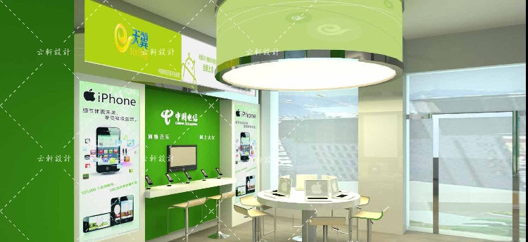 手机专卖店3dmax模型电脑数码商场展柜展厅展会专卖店3d模型-5