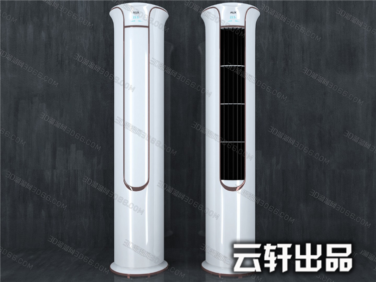 家用电器3Dmax模型厨房卫生间超市展柜空调电视洗衣机3D模型-26