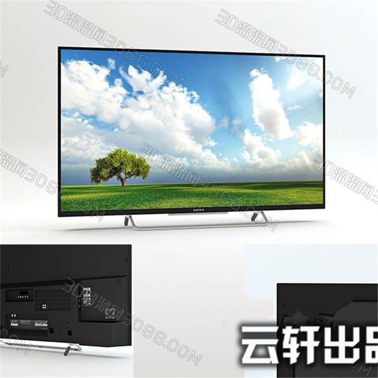 家用电器3Dmax模型厨房卫生间超市展柜空调电视洗衣机3D模型-38
