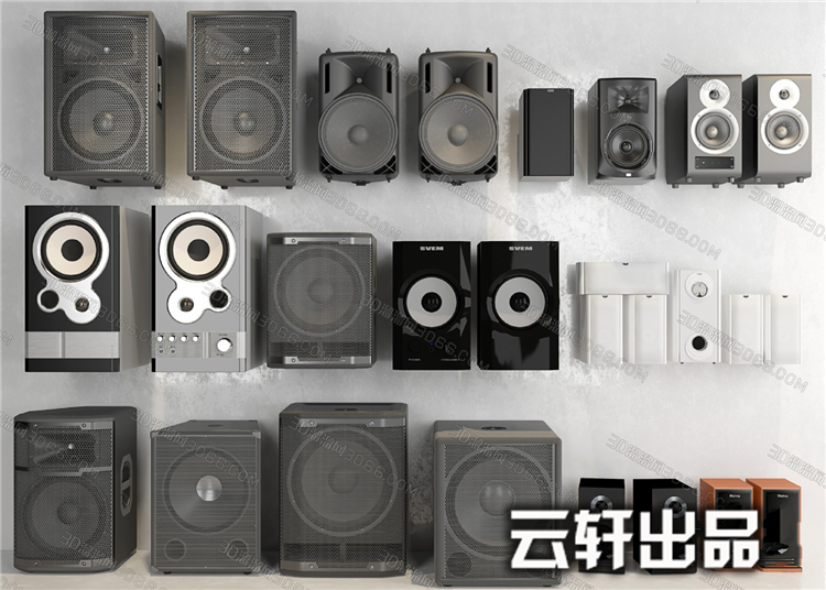 家用电器3Dmax模型厨房卫生间超市展柜空调电视洗衣机3D模型-10