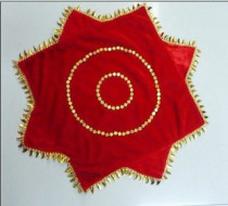 Extra thick dance handkerchief with circle two people turn silk flower Yangko performance handkerchief octagonal towel