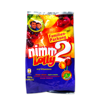 德国二宝nimm2水果汁镇魂儿童棒棒糖多种维生素宝宝小孩网红进口