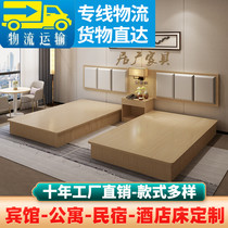 Hebei Hotel Furniture Standard Room Full Person Hotel Room Rental House Apartment Express Hotel Bed Custom Hotel Bed