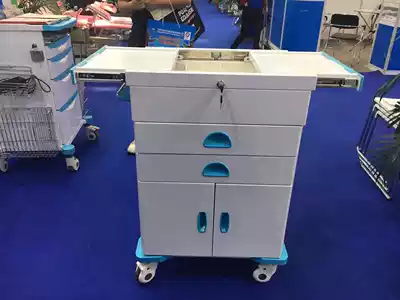 Factory price direct sales of high-end hospital ABS emergency car steel-plastic rescue car door-to-door drug delivery car rescue ward cart