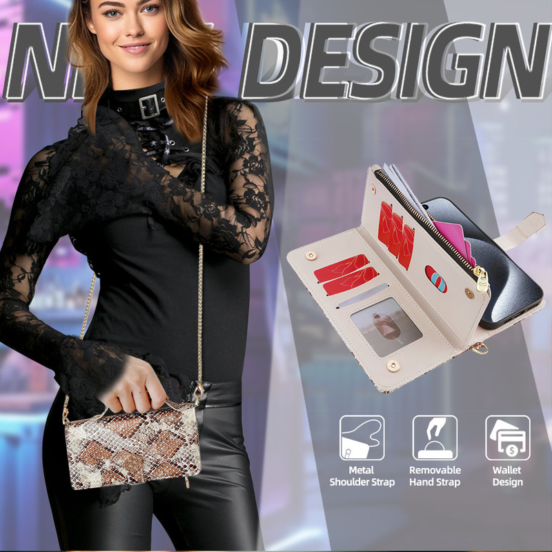 Suitable for Samsung S25U Flip Phone Case, S26Plus Zipper Wallet, Samsung S22 Crossbody Phone Leather Case Suitable for Samsung S25U Flip Phone Case, S26Plus Zipper Wallet, Samsung S22 Crossbody Phone Leather Case