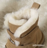 Австралия Everau Winter New Style Murs Integrated + Cowhide Double Learring Belt Short Tube Snow Boots EA3145