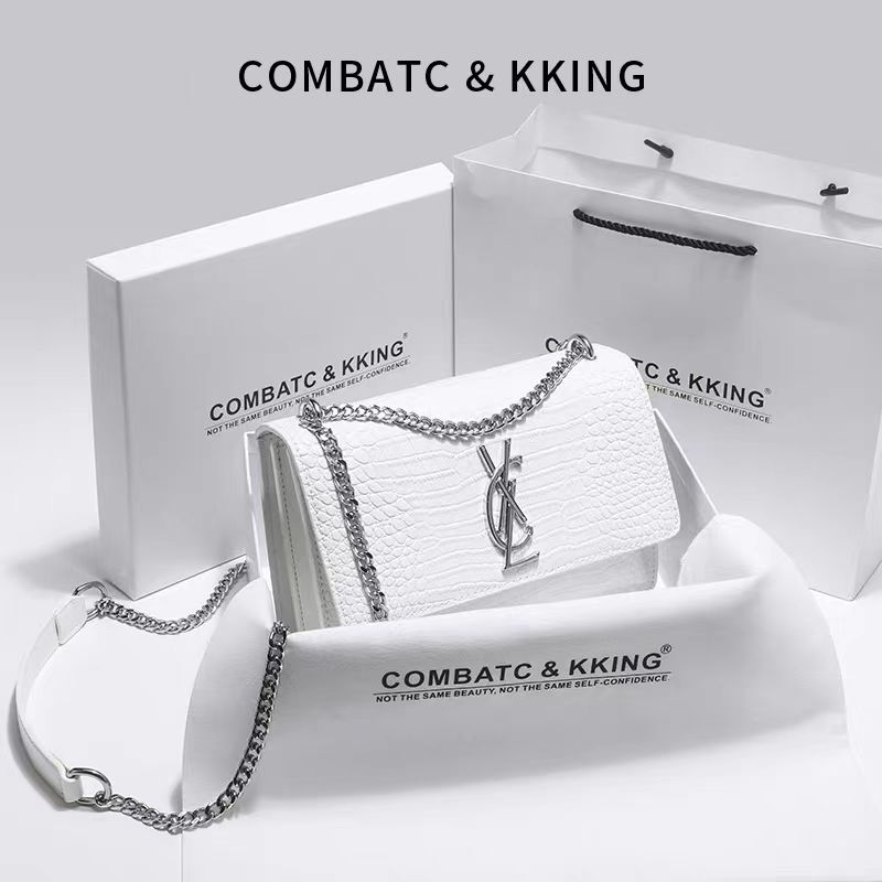 High-End Ysl Designer Bags 2026 New Fashion Luxury Women's Bags Versatile Genuine Leather Chain Crossbody Bag High-End Ysl Designer Bags 2026 New Fashion Luxury Women's Bags Versatile Genuine Leather Chain Crossbody Bag