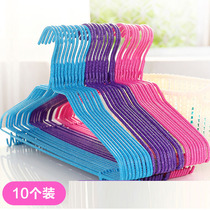 Thickened nano-immersion plastic anti-slip clothes hanger stainless steel groove sundry clothes hanger dry and wet and clotheshorse hanging 10