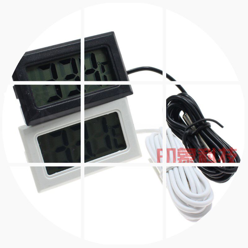 Temperature counting Temperature Counting liquid crystal with room temperature meter Hygrometer Temperature Monitor Wire in the car Industry 2 s Refresh