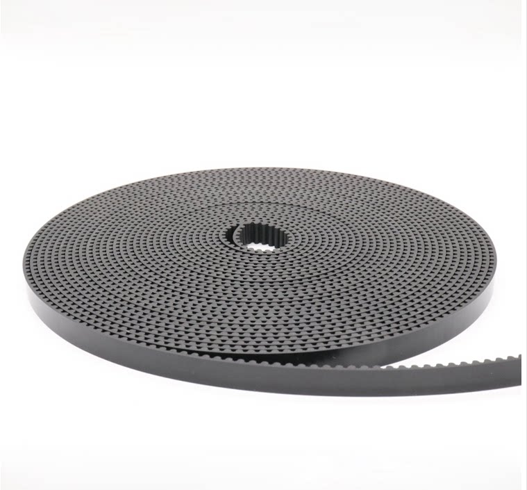 Polyurethane open timing belt with green cloth 3M 5M 8M T5 T10 AT10 S8M H elevator door machine belt