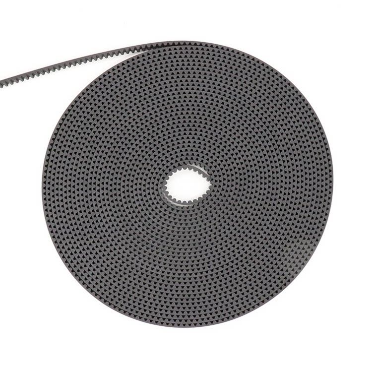Polyurethane open timing belt with green cloth 3M 5M 8M T5 T10 AT10 S8M H elevator door machine belt