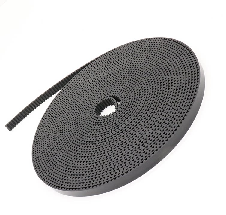 Polyurethane open timing belt with green cloth 3M 5M 8M T5 T10 AT10 S8M H elevator door machine belt