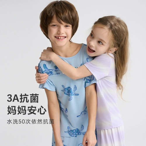 Детская пижама подходит для мужчин и женщин, комбинезон, штаны, антибактериальный набор