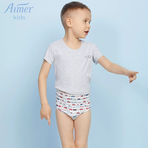 2 упаковывает новый Aimer's Authentic Boy Modal Boysastry Boy Mid-Waist Shorks AK222Y71