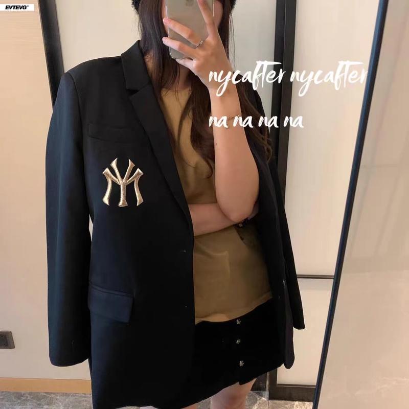 Spring and Autumn New Style Black Blazer for Women, High-End Design, Niche Silhouette, Oversize Embroidered Korean-Style Suit Spring and Autumn New Style Black Blazer for Women, High-End Design, Niche Silhouette, Oversize Embroidered Korean-Style Suit