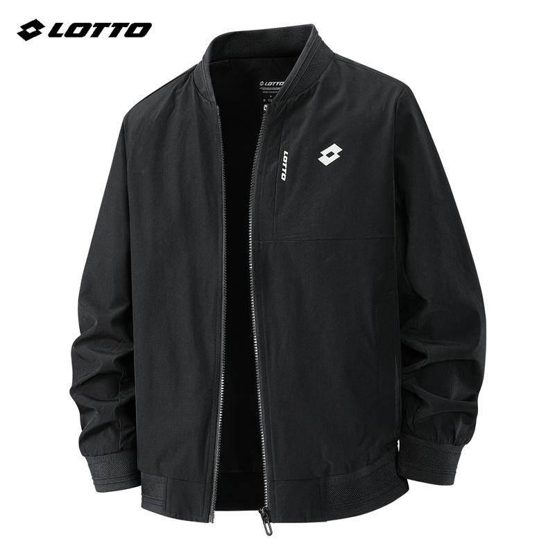 Lotto Stand-Up Collar Flight Jacket Men's Windproof Baseball Jacket 2026 New Spring and Autumn Sports Casual Jacket