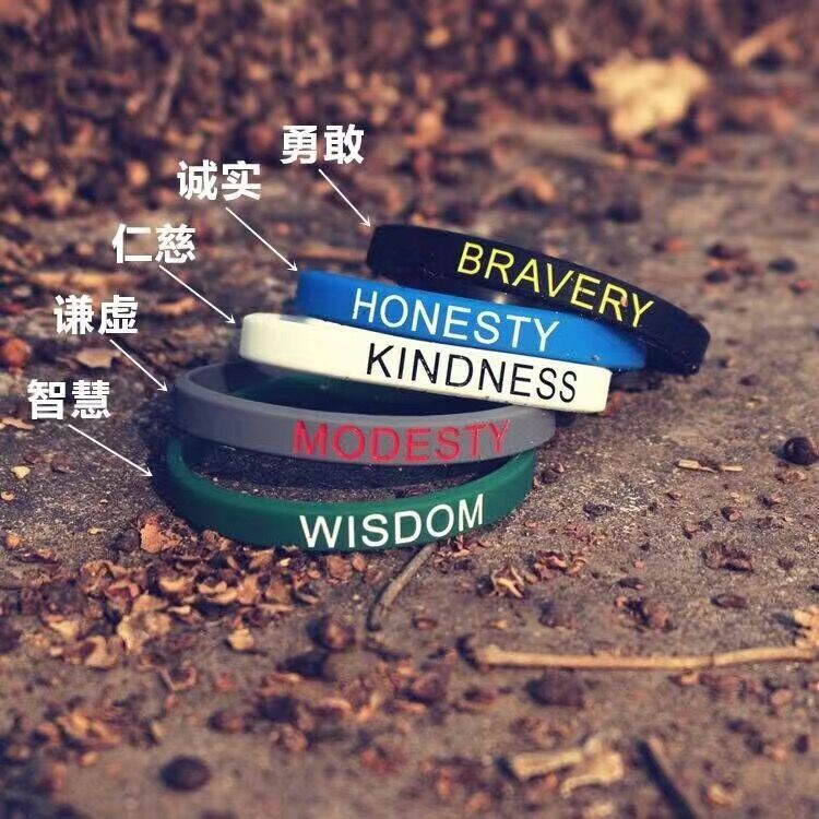 Original Chaochio Motivite Silicone Bracelet for men and women Sports basketball Alphabet Rubber Wristband Student Couple Bracelet Presents-Taobao