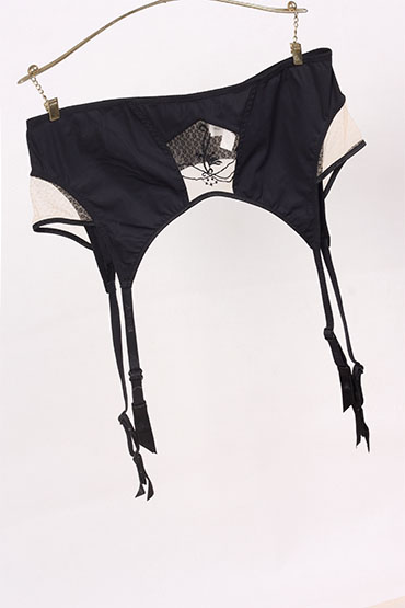 60408R-Y màu thêu lưới khâu garter gợi cảm đai đeo chân