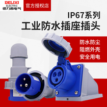 Delixi DEP2 aviation industry plug and socket 3 core 4 core 5 core male and female docking waterproof 16a connector IP67