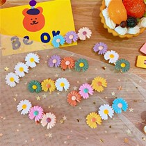  Early spring new color matching small daisy flower hairpin bangs clip ins girl heart hairpin hair accessories forest headdress products