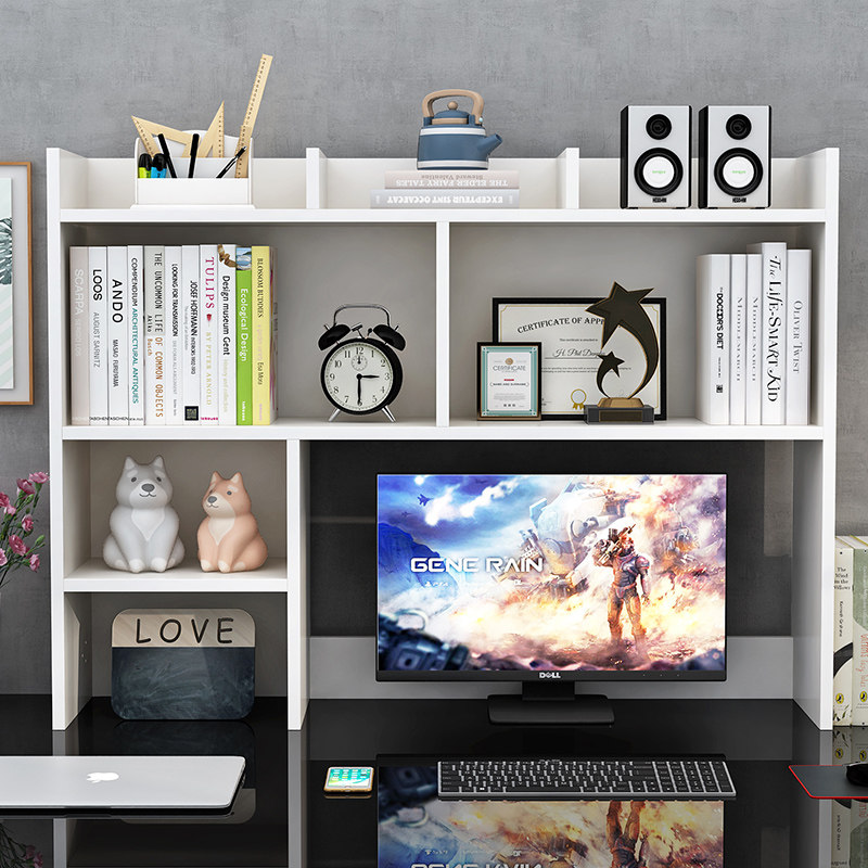 Household environmental protection Malacca children's bookcase solid wood table shelf shelf dormitory with tasteless desktop storage shelf