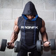 Cơ bắp anh em thể thao Không tay áo trùm đầu Vest ngoài trời Casual Running Slim Men Áo len cao cổ mỏng áo khoác nike xách tay Áo thể thao