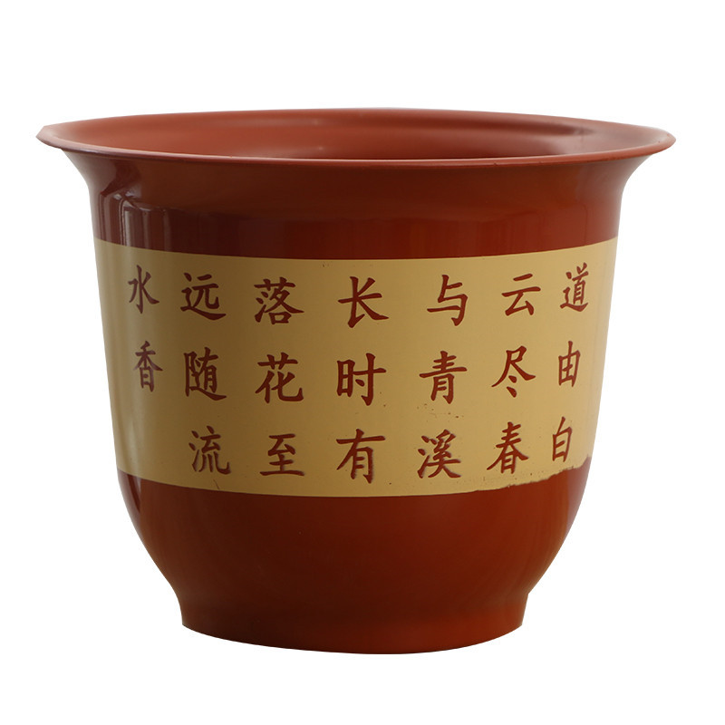 With thick plastic imitation ceramic resin potted flower pot landscape miniascape of flowerpot balcony rose fruit trees flower pot tray