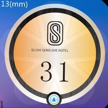 Ultra-high-end hotel hotel door acrylic panel lighting display room number display card customization 220V