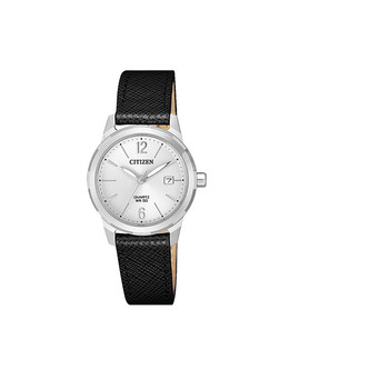 Citizen Simple Date Display Cowhide Strap Women's Watch Eu6070-01A