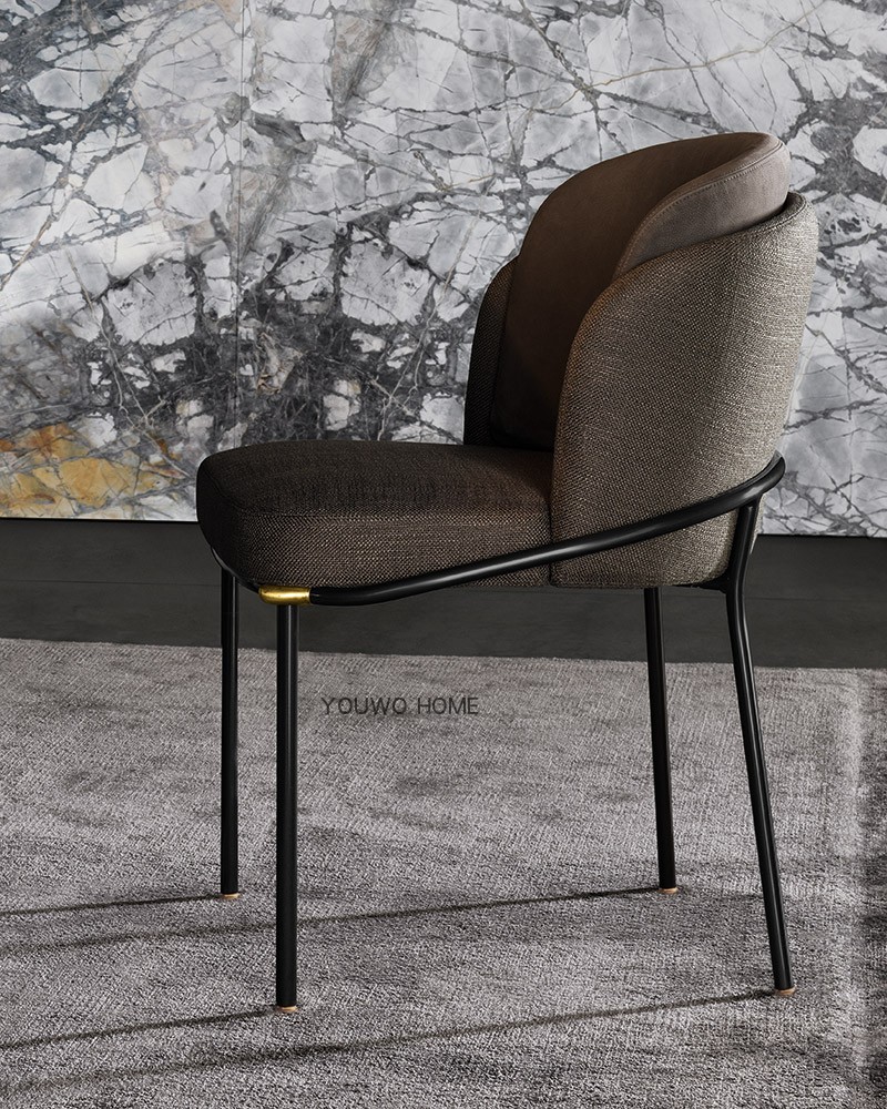 Fil Noir Ghế Ghế ăn Khách sạn Model Phòng Nội thất sắt Café Ghế thiết kế sofa văng
