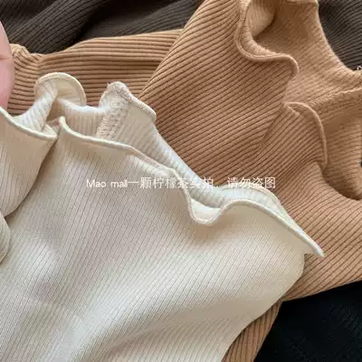 This heating fiber turtleneck round neck quality inspection test heating multi-color high elastic all-match bottoming shirt