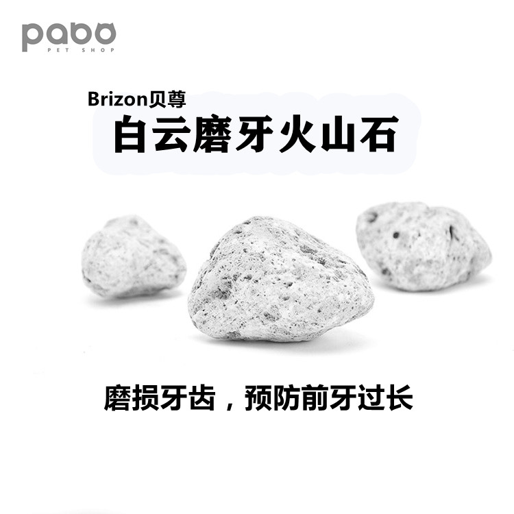 Brizon white cloud chinchilla pure ash volcanic rock natural minerals rodent molar rabbit guinea pig