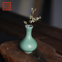 Guanfu Museum ceramic gourd ornaments Jingdezhen creative simple vase flower arrangement living room craft decorations